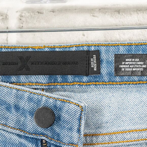 DENIM x Alexander Wang skinny ankle Jeans Light indigo Fade Size 25 - Picture 6 of 10